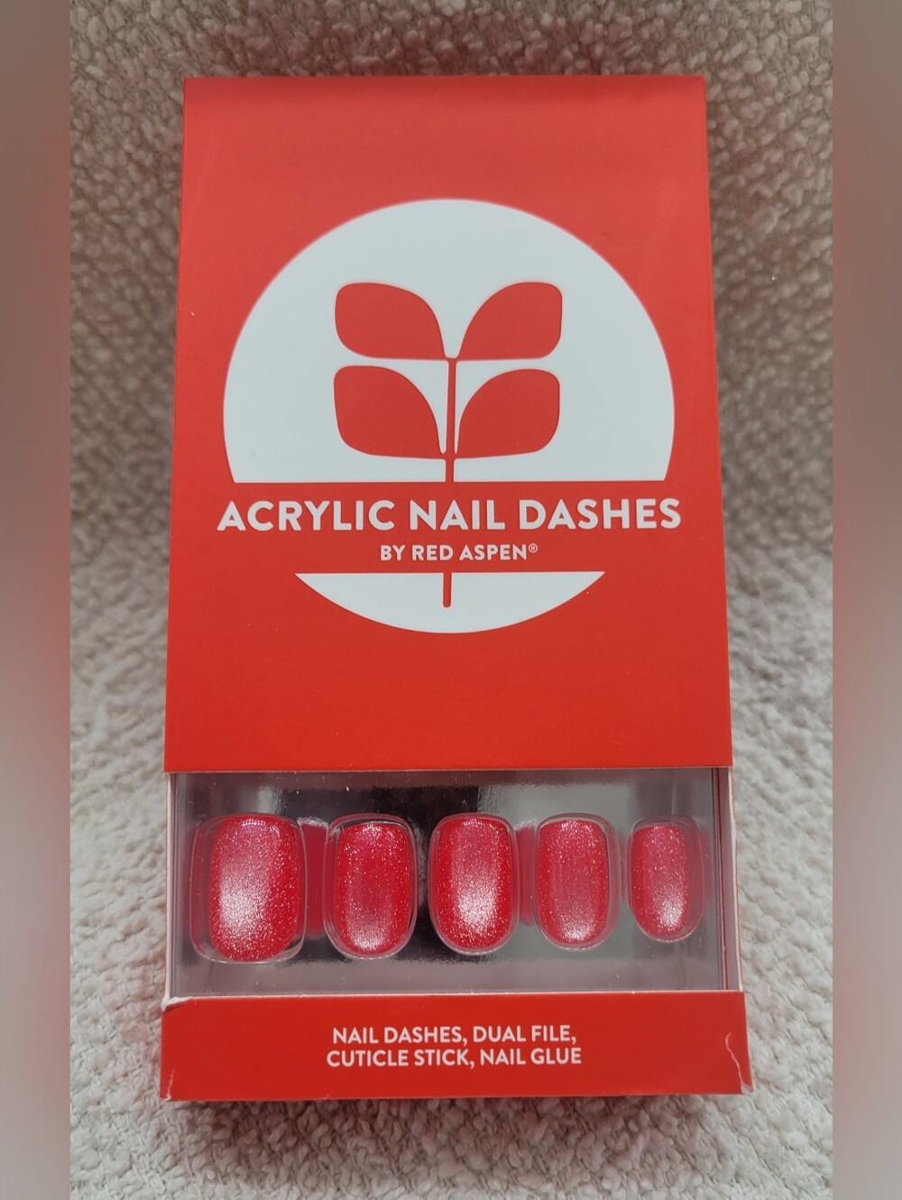 🆕️ Red Aspen Acrylic Nail Dashes